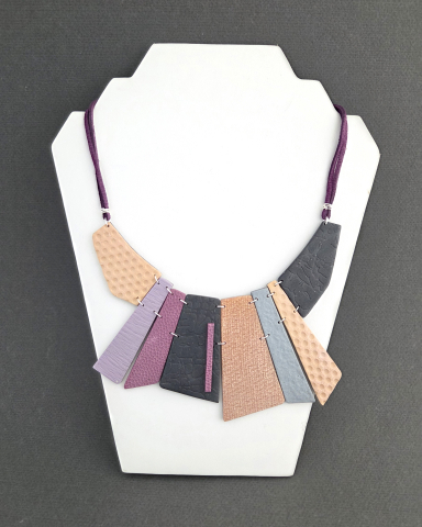 Urban Chic Liliac- set bijuterii statement, grometric [1]