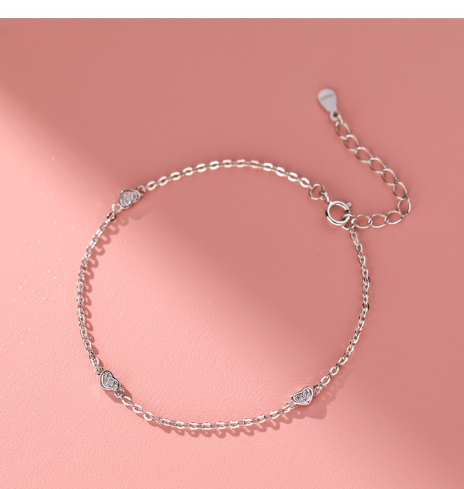 Brățară Ultra-Fină din Argint Premium – Model "Pure Heart" cu Zirconiu [2]