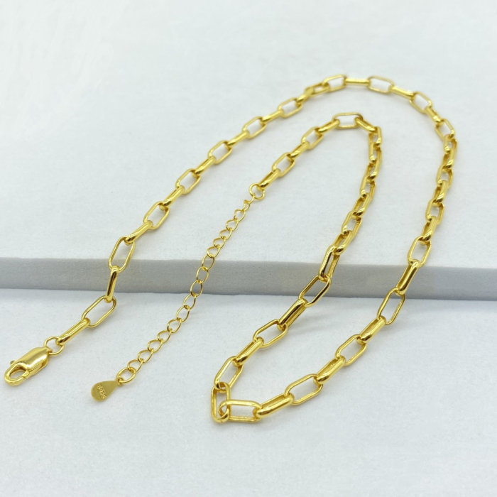 Colier „Essential Link” – Argint 925 Placat cu Aur [2]
