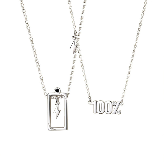 Set 2 lant  Argint 925 „Gothic Romance” – Detalii Emailate și Cristale [5]