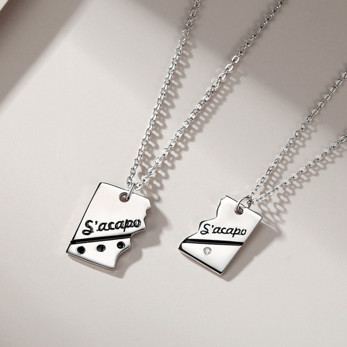 Set 2 Lanțuri Argint 925 „Aero Glam” – Detalii Minimaliste și Zirconii [2]