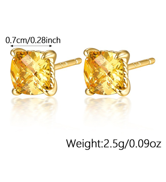 Set Cadou Premium „Golden Sunshine” – Bijuterii din Argint 925 cu Zirconiu Galben [4]