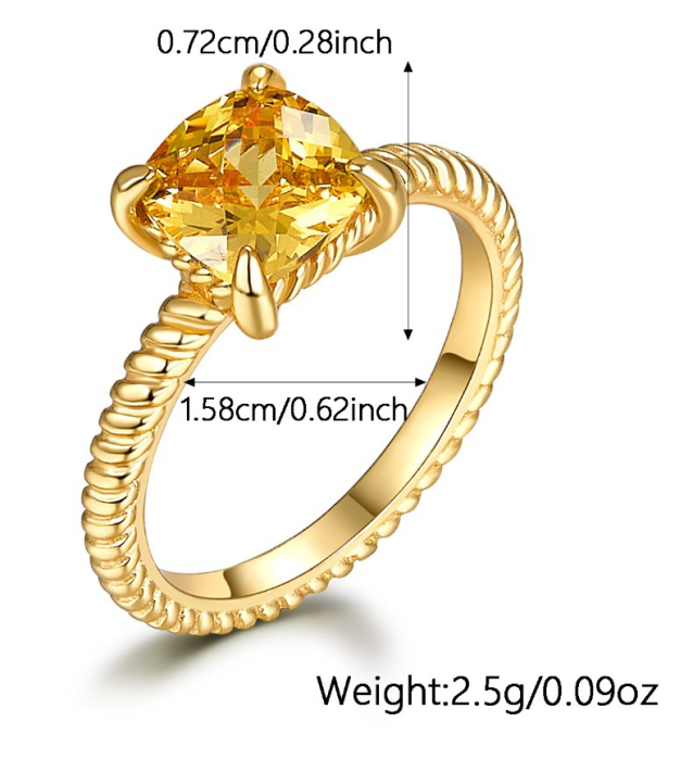 Set Cadou Premium „Golden Sunshine” – Bijuterii din Argint 925 cu Zirconiu Galben [3]