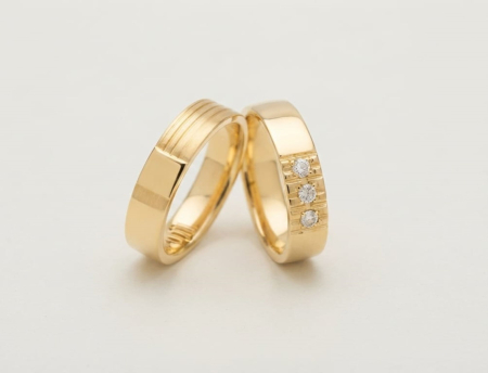 bijuterii aur - Verighete Aur 14K / 18K – Create la Comandă (Model Personalizabil)