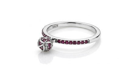 OUTLET - INEL ARGINT 925 CU PANDANTIV SFERA - INEL ETERNITY CU ZIRCONIU ROZ MEMORABIL
