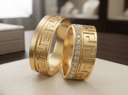 bijuterii aur - Verighete Aur 14K / 18K – Create la Comandă (Model Personalizabil)