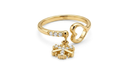 Inele aur 14k - Inel din aur galben de 14K (585
