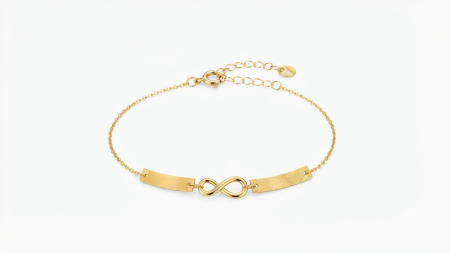 bratari aur 14k - Brățară Aur 14K Infinit și Elementele Geometrice