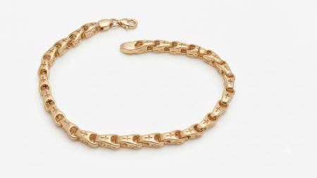 BRATARI BARBATI AUR 14K - Brățară Bărbați din Aur Galben 14K cu Zale Cruciulițe | 20 cm, 6.1g, Model Religios