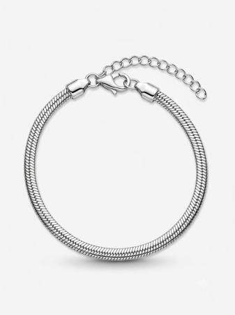 bijuterii barbati - Brățară din Argint 925, Model Snake Chain Clasic (3.2g, 18+3cm)