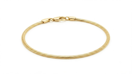 bijuterii aur - Brățară din Aur Galben 14K Model Snake – Design Minimalist și Fluid