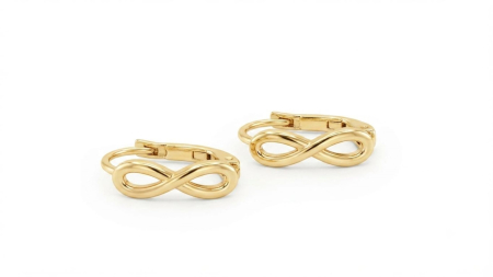 Cercei aur 14k copii - Cercei Aur 14K Infinit – Simbolul Iubirii Eterne – Design Minimalist