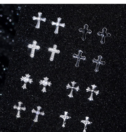 Cercei argint - Cercei din Argint 925 Rodiat – Faith & Style Cross Studs (Diverse Modele)