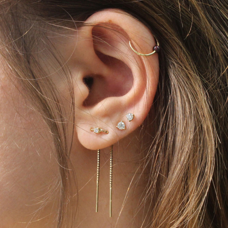 Cercei argint - Cercei argint 925 cu fir
