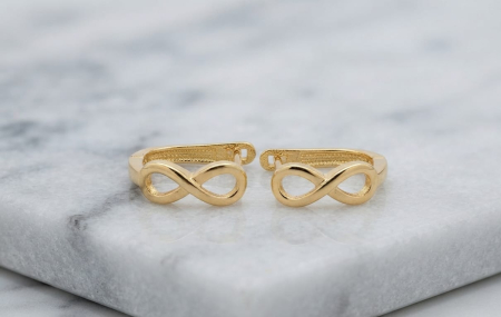 Cercei aur 14k - Cercei Mici din Aur Bicolor 14K cu Model Inimă Diamantată – 12mm (1.3 gr)