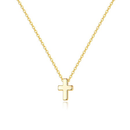 Lant argint 925 dama - Colier din Argint 925 cu Pandantiv Cruce Minimalistă