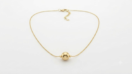 Lant argint 925 dama - Colier din Argint 925 Placat cu Aur Galben, Model Bilă Satinată și Cuburi (2.76g, 42+3cm)