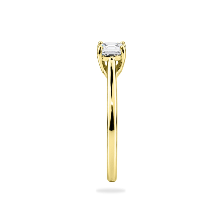 Inel de Logodnă Solitaire din Aur Galben 18K cu Diamant de Laborator Asscher Cut 1ct – 2.08g [2]