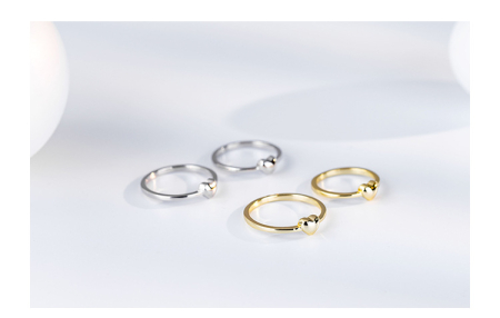 Inel argint 925 - Inel din Argint 925 Rodiat – Model Heart Minimalist (Silver Edition)