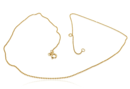 Bijuterii barbati - Lanț din Aur Galben 14K Stil Cordon cu Bile (Ball Chain) Minimalist
