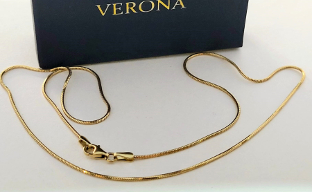 Bijuterii barbati - Lanț Snake din Aur Galben 14K