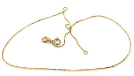 Lant aur 14k - Lănțișor Aur Galben 14K – Model Venețian Clasic (Box Chain)