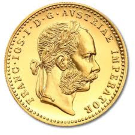 Lingou/Monede - Monedă de Aur 1 Ducat Franz Iosif Austria, Aur Istoric de Investiții, Greutate 3.49g, Puritate 986‰ (23.66 Karate), Rebatere Modernă