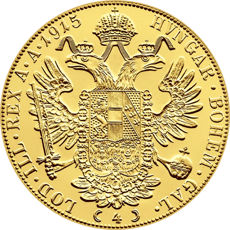Monedă din Aur 4 Ducat Austria 1915 (Aur de Investiție și Colecție) [1]