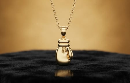Medalioane aur 14k - Pandantiv Mănușă de Box din Aur Galben 14K