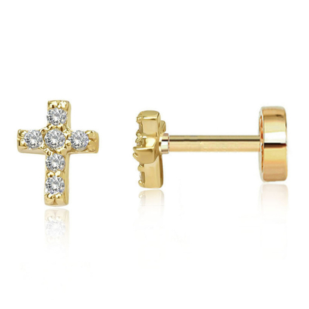 Cercei argint - Cercei argint 925 placat cu aur