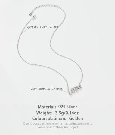 Set Bijuterii Argint 925 „Love” – Colier și Inel cu Cristale Zirconiu [3]