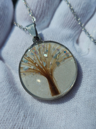 Medalioane - Medalion rotund cu fire de păr