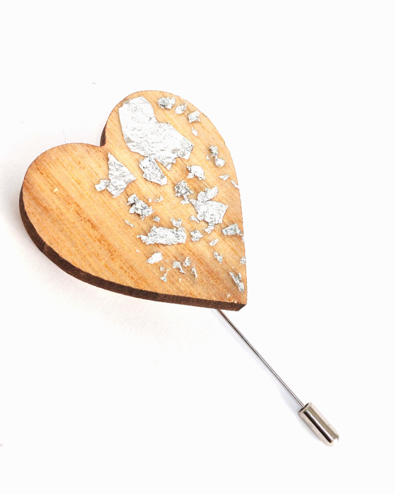 Brosa inima argintie [2]