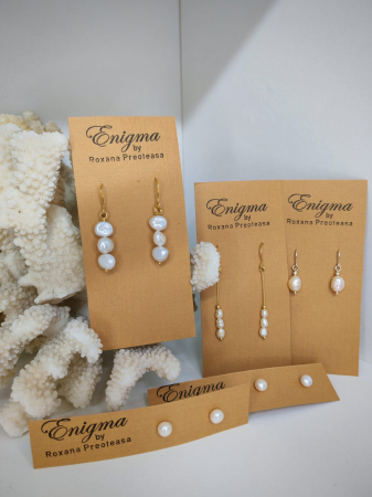 Cercei cu perle - Cercei perla