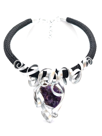 Coliere cu funie - Colier Ametist