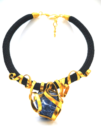 Coliere cu funie - Colier Blue Lagoon