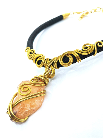 Coliere cu funie - Colier Citrin