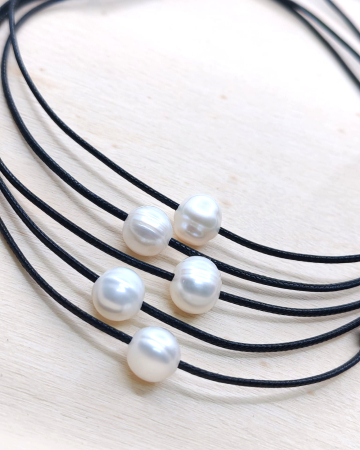 Coliere cu snur - Colier One Pearl