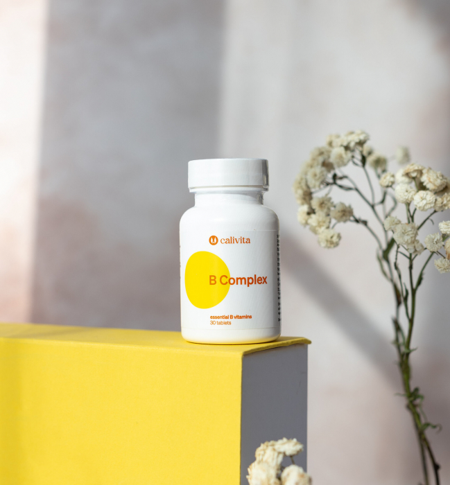 B Complex CaliVita, complex al vitaminelor B, 30 tablete [2]