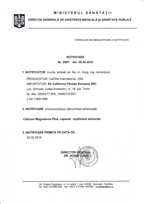 Calcium Magnesium Plus, CaliVita, 100 capsule, calciu, magneziu + vitaminele D3 și K2 [2]