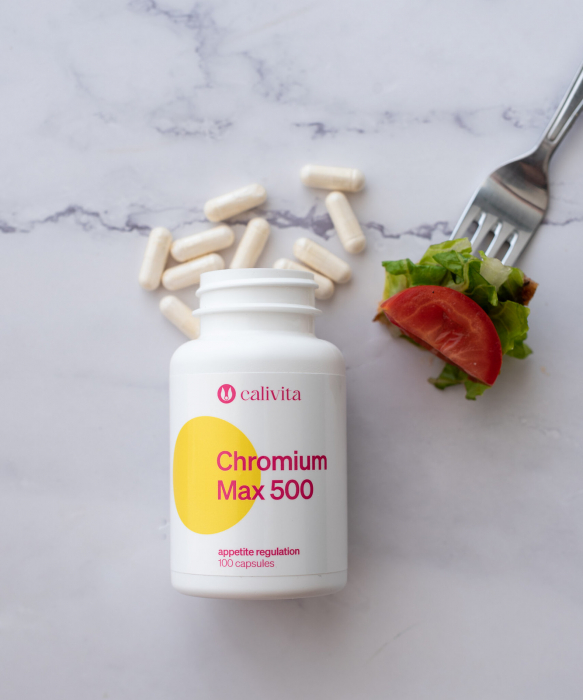 Chromium Max 500, CaliVita, 100 capsule, control al apetitului [3]