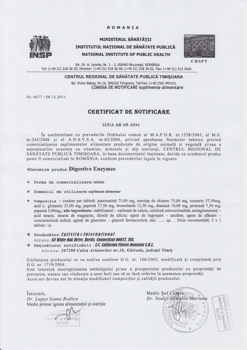 Digestive Enzymes, CaliVita, 100 tablete, suport pentru sistemul digestiv [2]