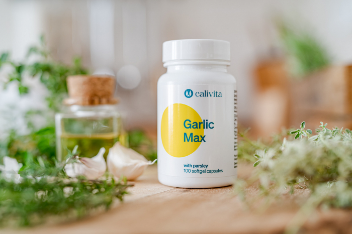 Garlic Max, CaliVita, 100 capsule, supliment alimentar cu usturoi, fara miros [5]