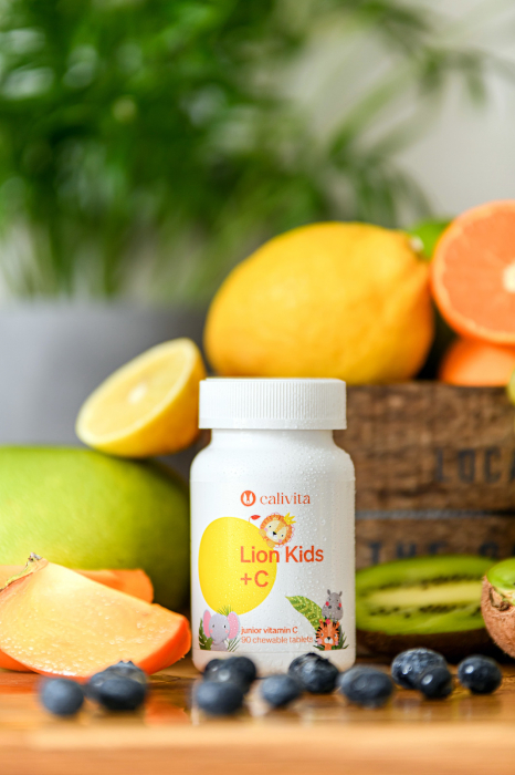 Lion Kids C, CaliVita, 90 tablete masticabile, Vitamina C pentru copii [3]