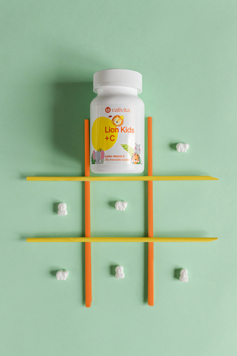 Lion Kids C, CaliVita, 90 tablete masticabile, Vitamina C pentru copii [5]