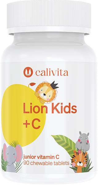 Lion Kids C, CaliVita, 90 tablete masticabile, Vitamina C pentru copii [1]