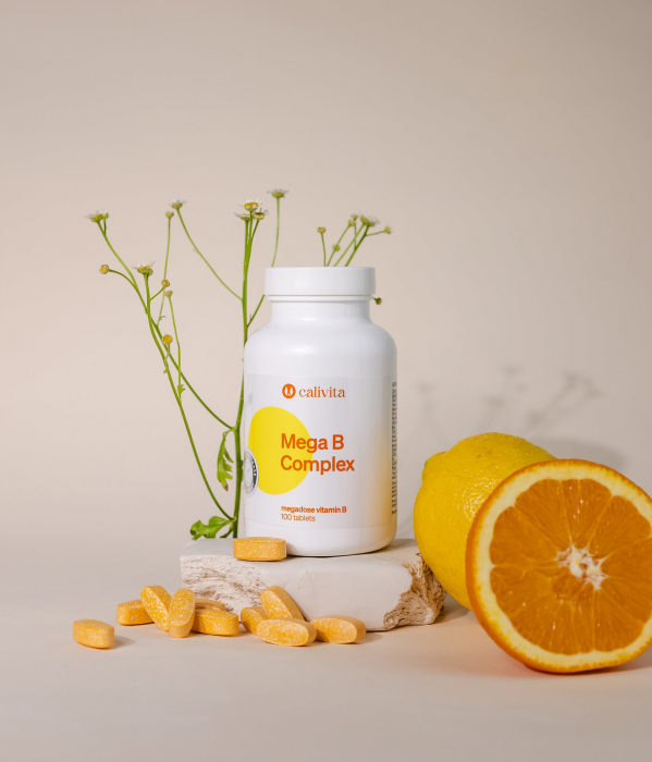 Mega B-Complex, CaliVita, 100 tablete, complex de vitamina B [3]