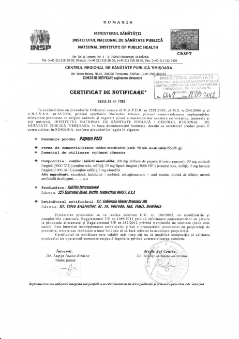 Papaya PLUS CaliVita – supliment cu enzime digestive și papaya, 90 tablete masticabile [2]