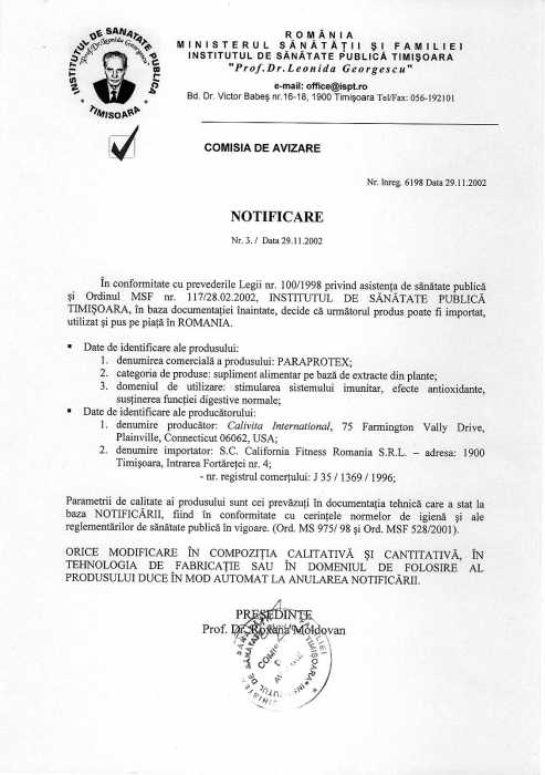 ParaProtex CaliVita – complex din plante cu Pau d’Arco, nuc negru și cuișoare, 100 tablete [2]