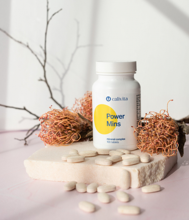 Power Mins, CaliVita, 100 tablete, produs natural complex de minerale [4]